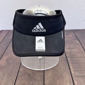 Adidas AEROREADY Women’s Reflective Visor – Black – Adjustable Fit